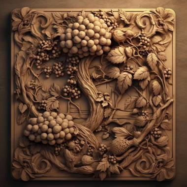 Patterns and decorations stl nature 4 3d model